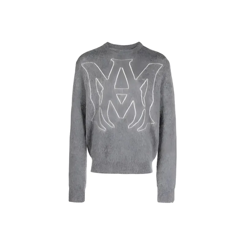 AMIRI Logo Jacquard Crewneck Knitted Jumper-0
