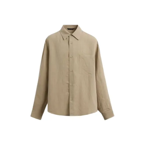 ZARA Shirts Men Tan
