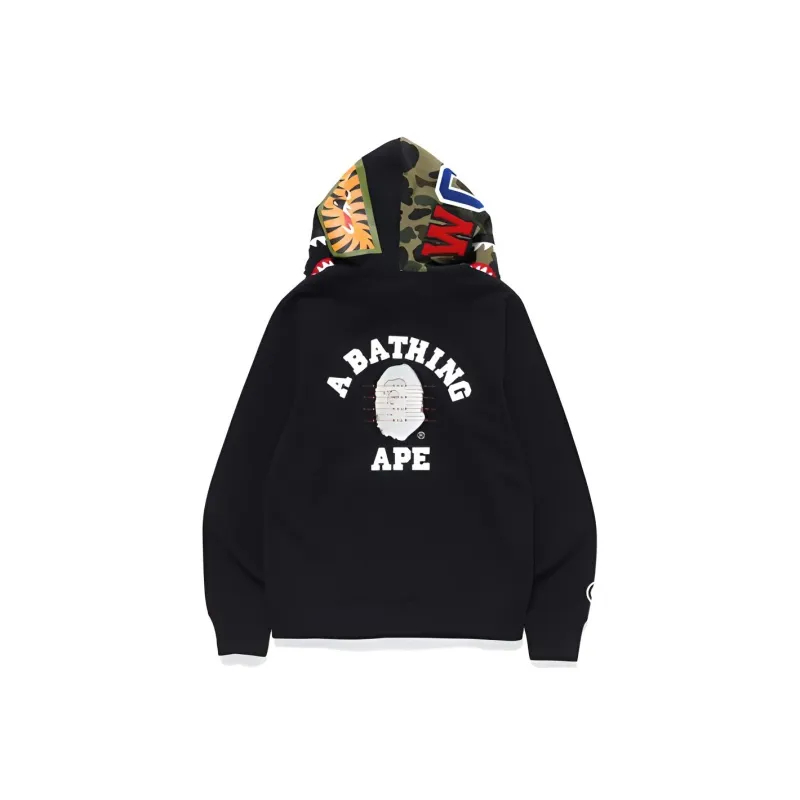 Bape X Pusha T Shark Full Zip Hoodie-2
