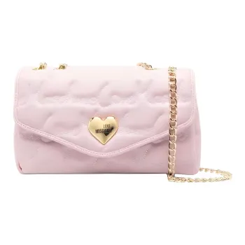 LOVE MOSCHINO Logo paque Leather Shoulder Bag
