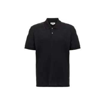 Alexander McQueen Classic Band Detailed Polo Shirt