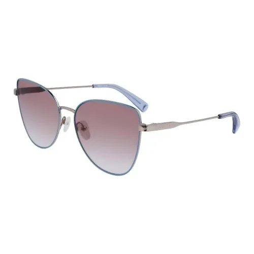 LONGCHAMP Metal Cat Eye Sunglasses Unisex Blue