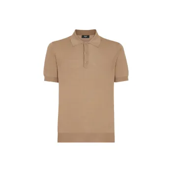 FENDI Ff Embossed Short Sleeved Polo Shirt