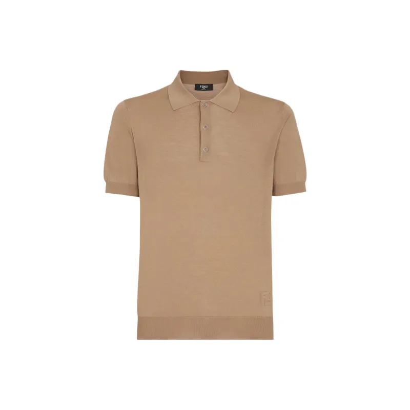 FENDI Ff Embossed Short Sleeved Polo Shirt-0