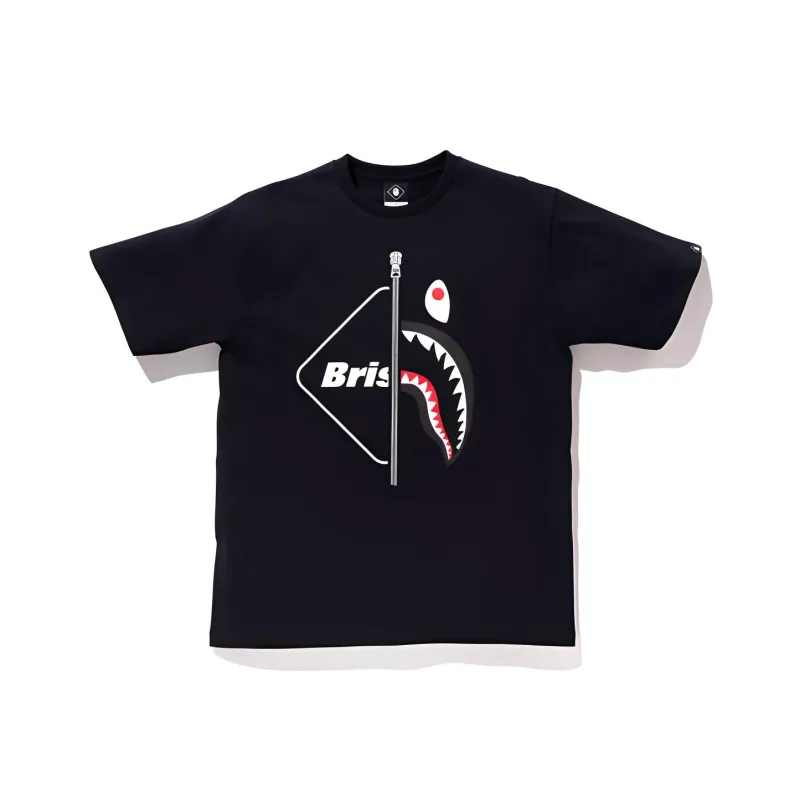 A BATHING APE X F.C.R.B. Shark Tee-0