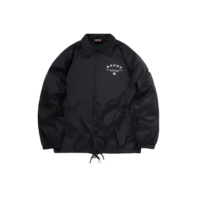LiNing Trench Coats Men Black-1