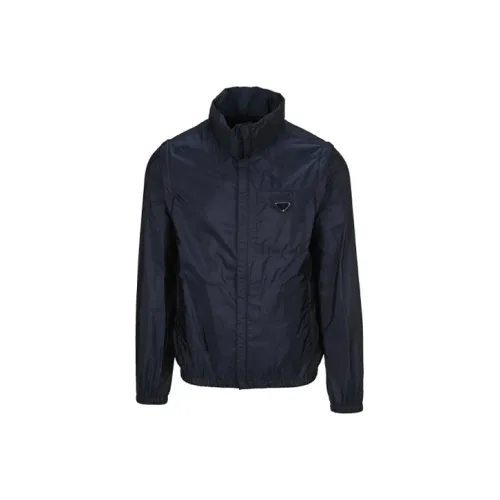PRADA SS21 Jackets & Coats Men's Dark Blue
