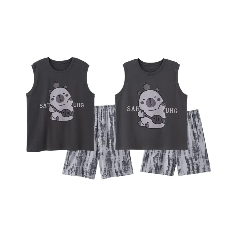 Qiao Ni Tong Unisex Pajama Sets-0
