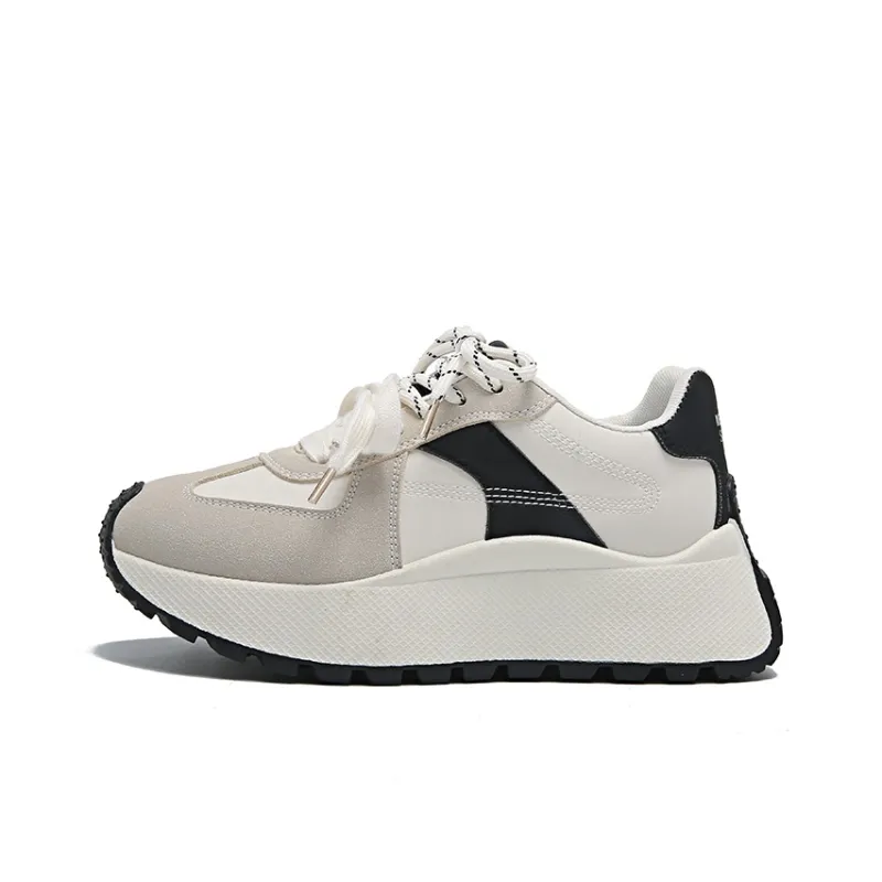 SUPEREDGE Slip Resistant And Abrasion Resistant Coverage Low Top Chunky Sneakers Women's-17