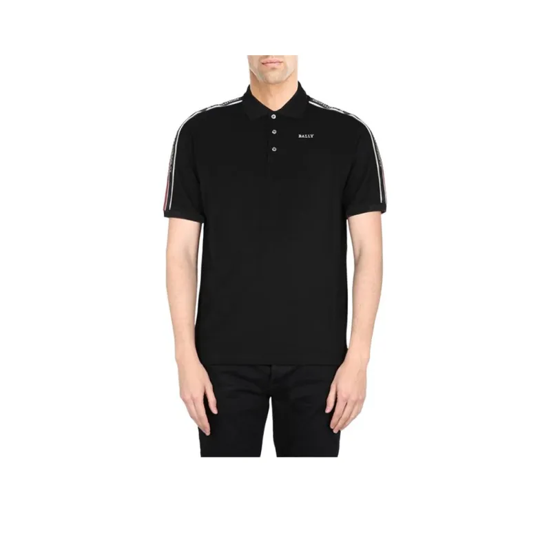 BALLY SS24 Polo Shirt Men Black-0