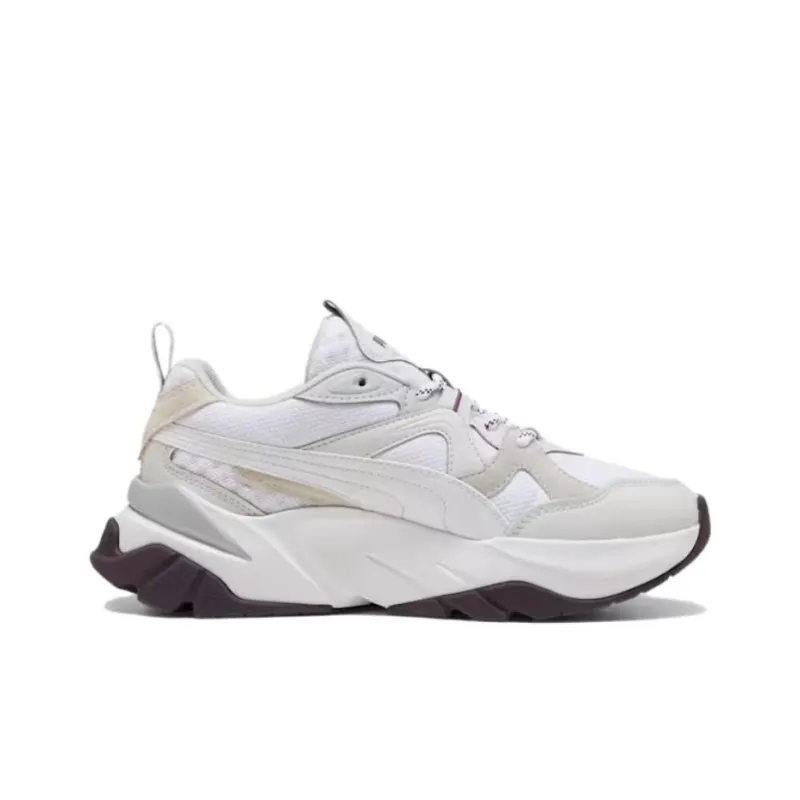 PUMA Softride Sophia Shock Absorbers With Slip Resistant Features Low Top Running Shoes Women's White-1