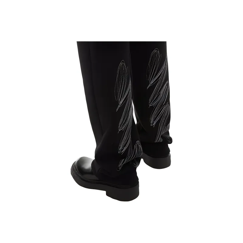 OFF-WHITE Scribble Diags Drawstring Joggers-4