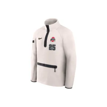 Nike Ohio State Buckeyes 2025 College Football Playoff Media Day Tech Fleece Men's Nike Nfl 1/2 Zip Top