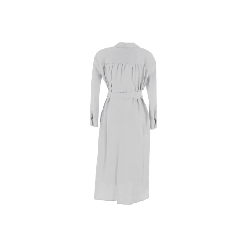 LARDINI Long Sleeved Dress Women's White-1
