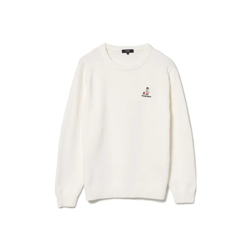 Beams Sweaters Men White-0