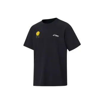 LiNing Short Sleeved T Shirts Unisex Black