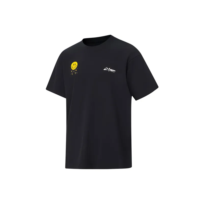 LiNing Short Sleeved T Shirts Unisex Black-0