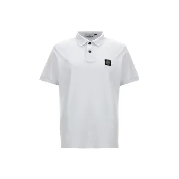 STONE ISLAND Logo Patch Polo Shirt