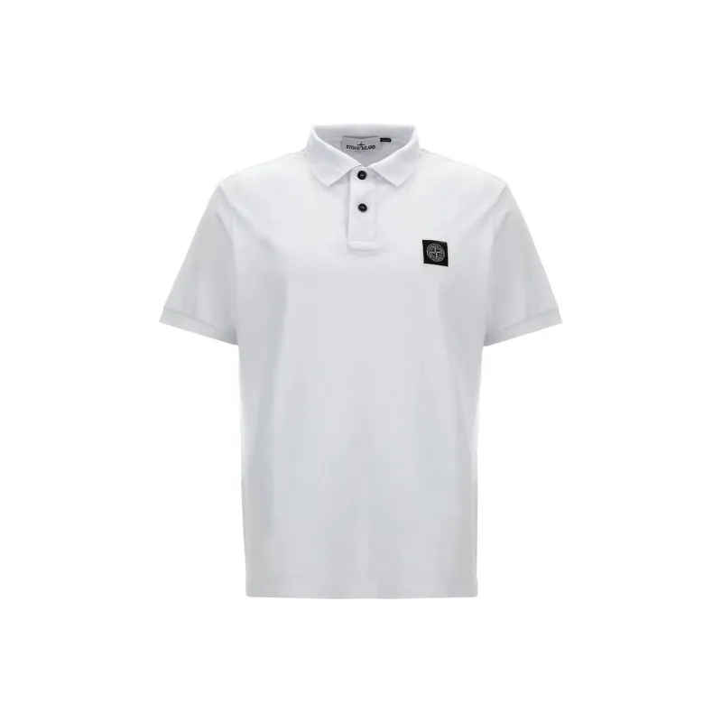 STONE ISLAND Logo Patch Polo Shirt-0