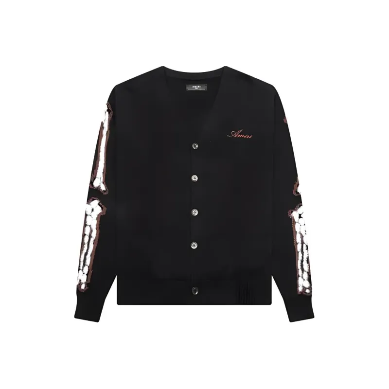 AMIRI Leopard Bones Cardigan-0