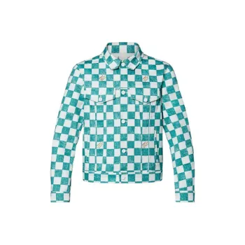 LOUIS VUITTON Damier Denim Trucker Jacket