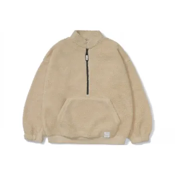 MADNESS Loose Fit Thickened Jacket Unisex Beige