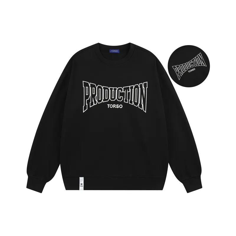 Torso Sweatshirt Unisex Light Gray-7