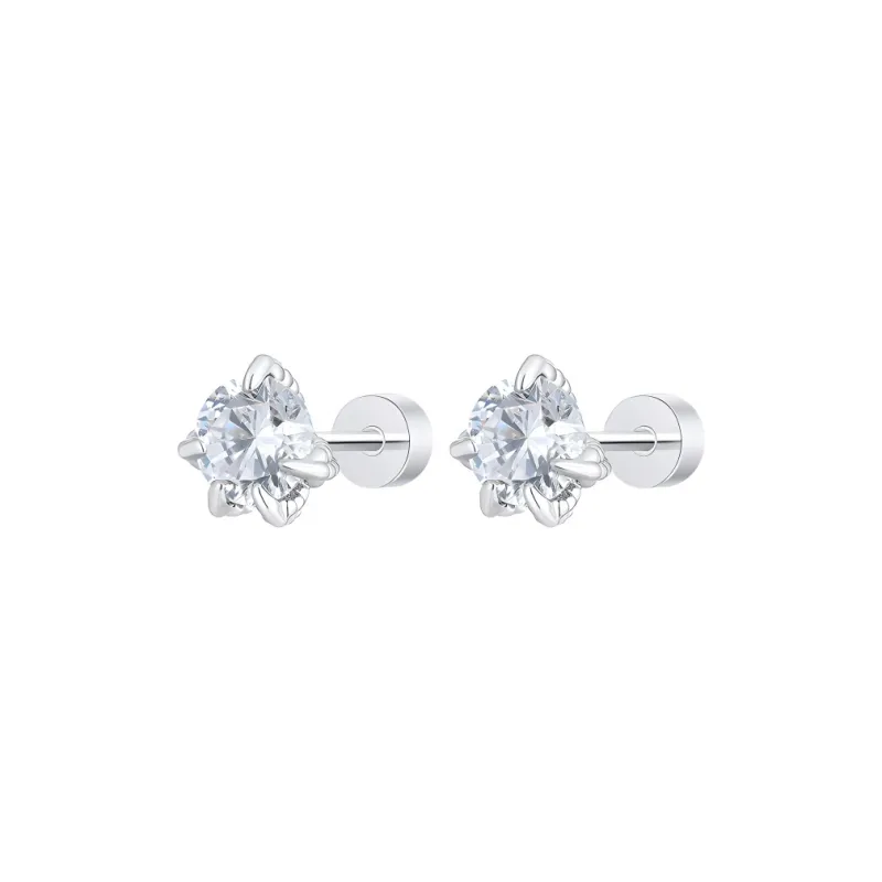 Danqin Titanium Steel Stud Earrings Unisex-13