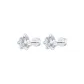 White Zircon Claw Stud Earrings[1 Pair]