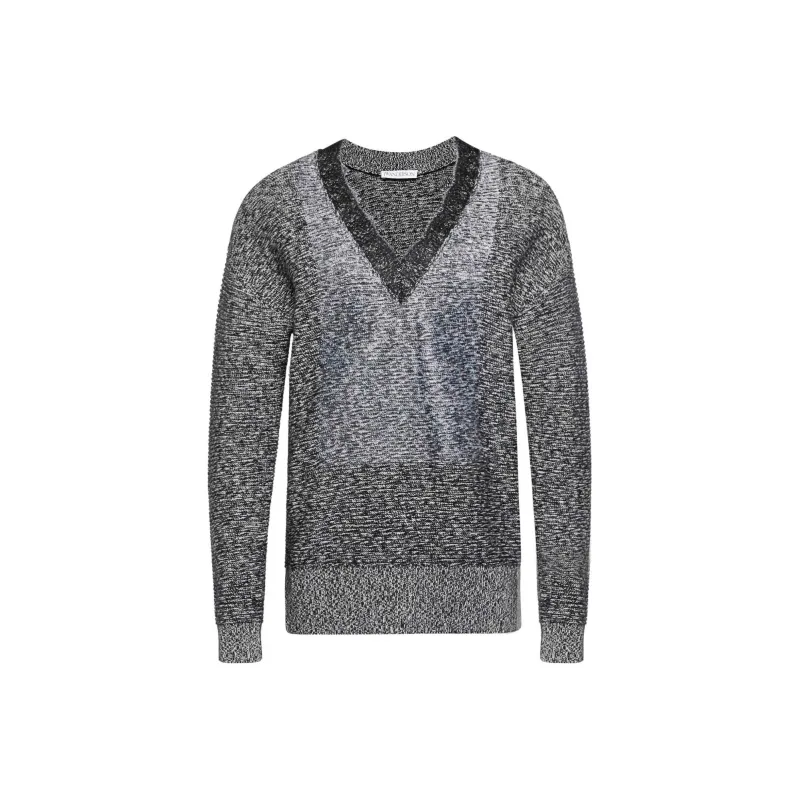 JW Anderson V neck Lace trim Sweater-0
