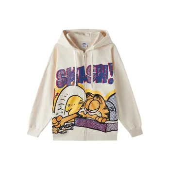 FUN X Garfield SS24 Sweatshirt Unisex White Tea