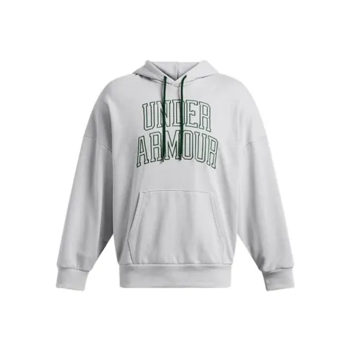 Under Armour Icon UA HWT Terry OS Hoodie Sweatshirt Men's Gray