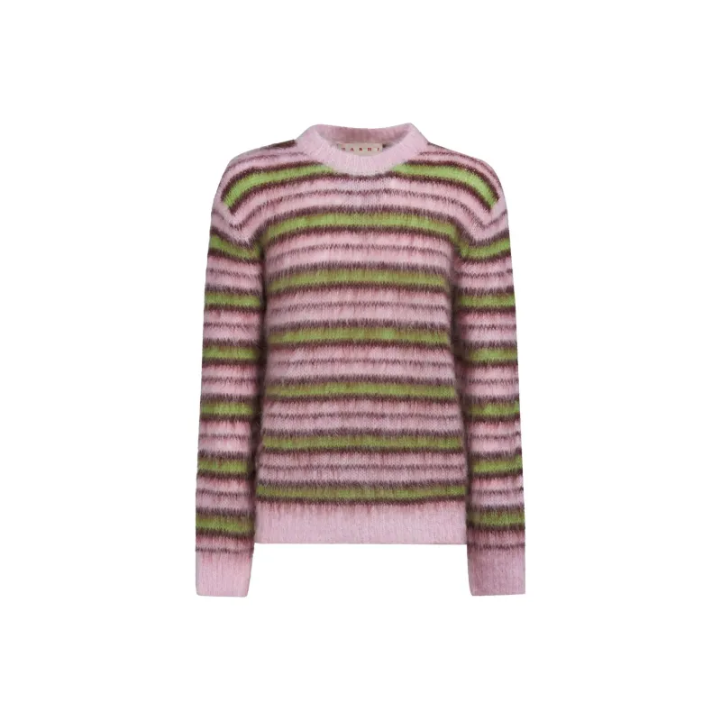 MARNI Striped Mohair blend Jumper-0