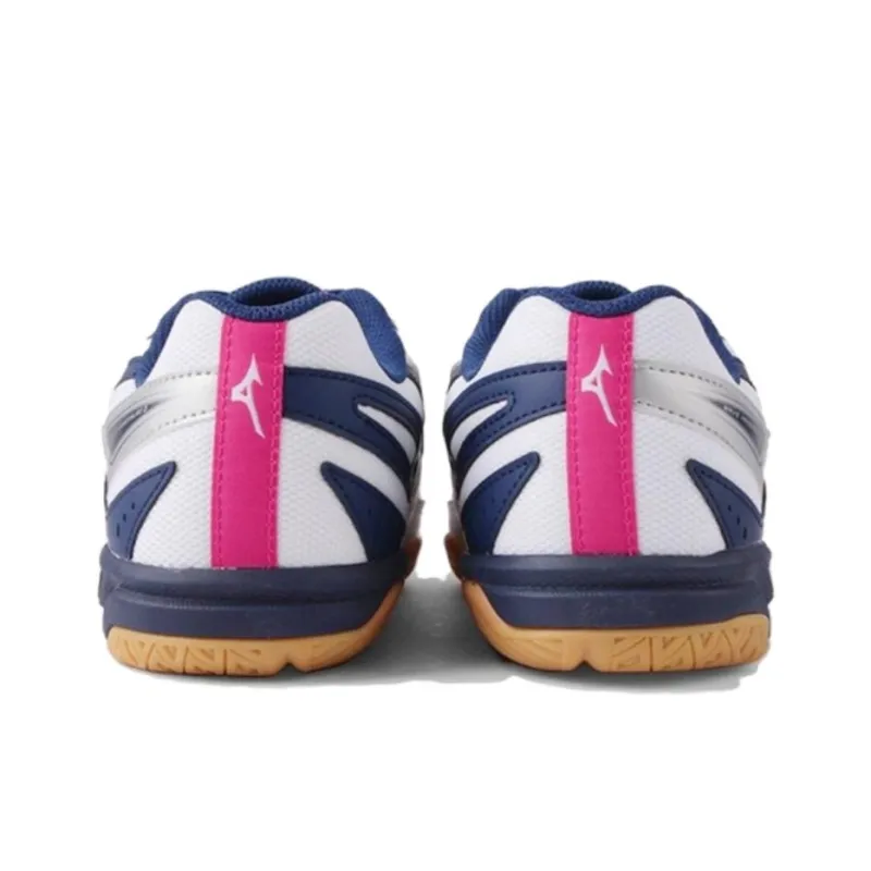 Mizuno Women's Wave Kaiserburg 8 Wide 'White Navy Pink'-2