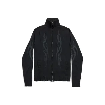 Balenciaga Y2K Zip Up Cardigan