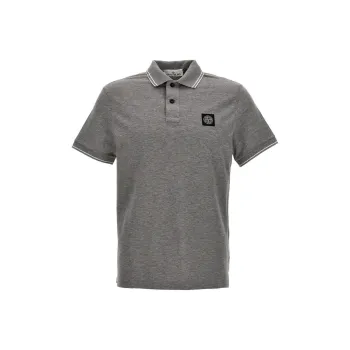 STONE ISLAND Polo Shirt Men's Gray
