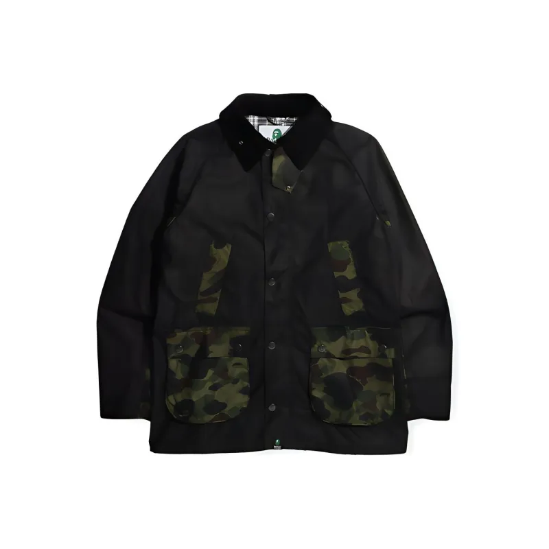 A BATHING APE X Barbour 1st Camo Bedale Jacket-0