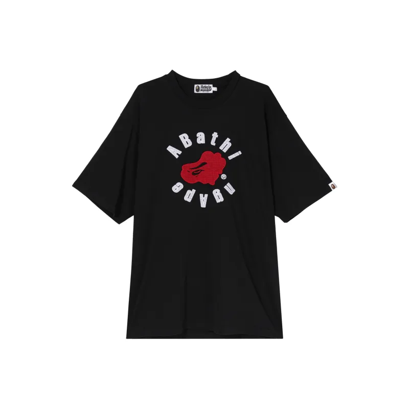 A BATHING APE Circular Ape Head Relaxed Fit Tee-0