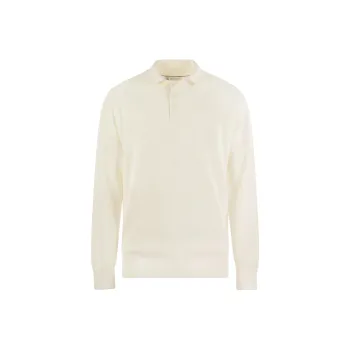 Brunello Cucinelli Long Sleeved Knitted Polo Jumper