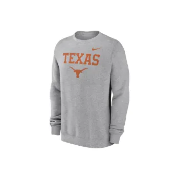 Nike Texas Longhorns Primetime Primary Stack Men's Nike College Pullover Crew