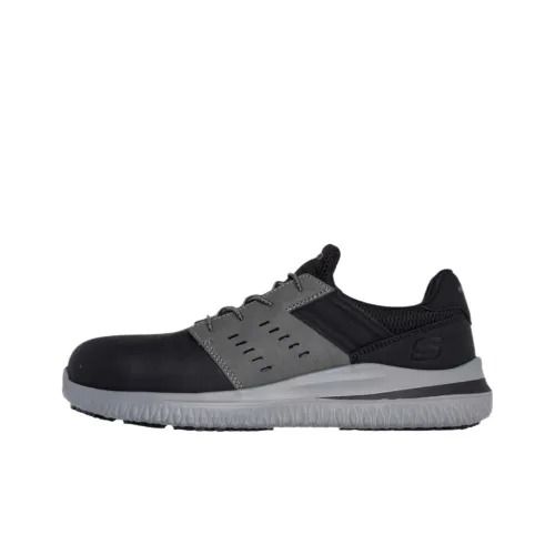 Skechers Delson 3.0 Low Top Casual Shoes Men's Black