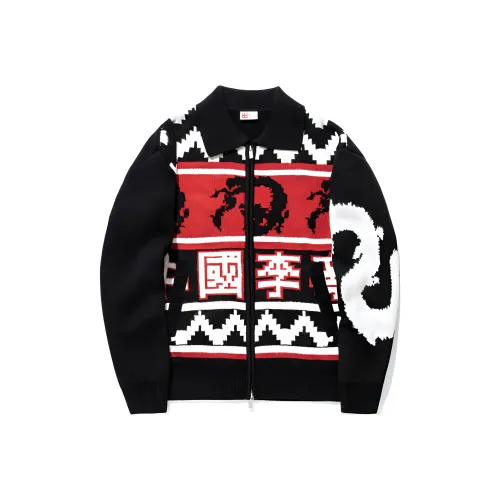 LiNing Sweater Men's Black Samba Red Ecru