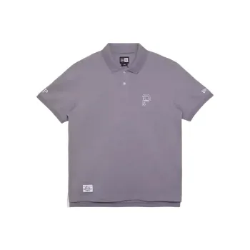 New Era x MLB Blue And White Porcelain Series FW24 Polo Shirt Unisex Gray
