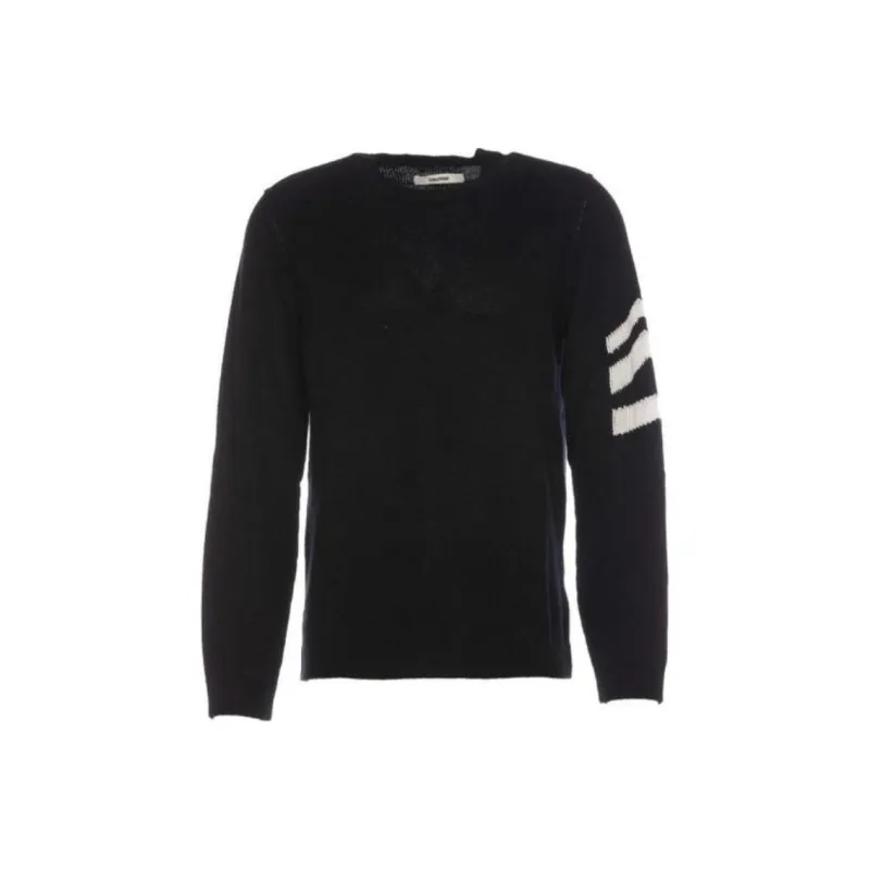 Zadig & Voltaire Stripe Detailed Crewneck Knitted Jumper-0