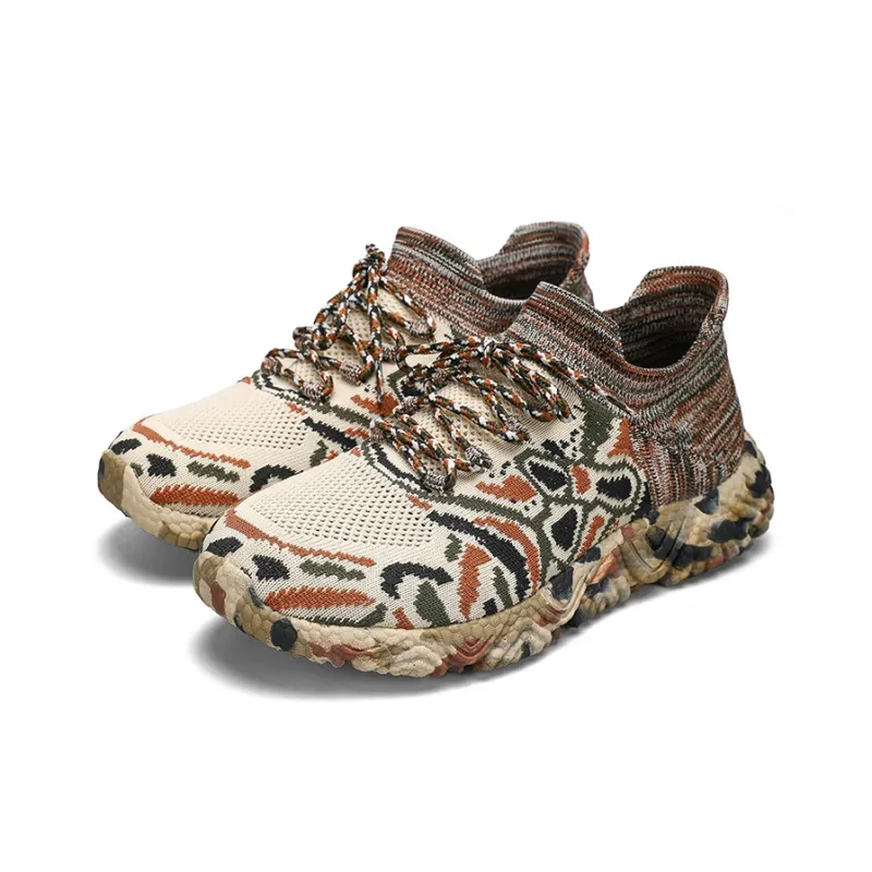 AMICNIEGD Breathable And Wear resistant Low Top Chunky Sneakers Unisex-2