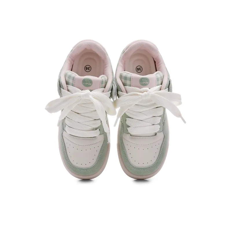PIPI PURPLE Low Top Skateboard Shoes Women's Guava Pink-2
