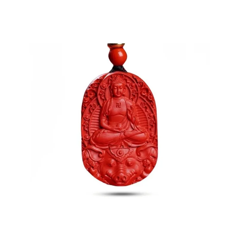 Sima Is Ethereal Cinnabar Jade Pendants Unisex-20