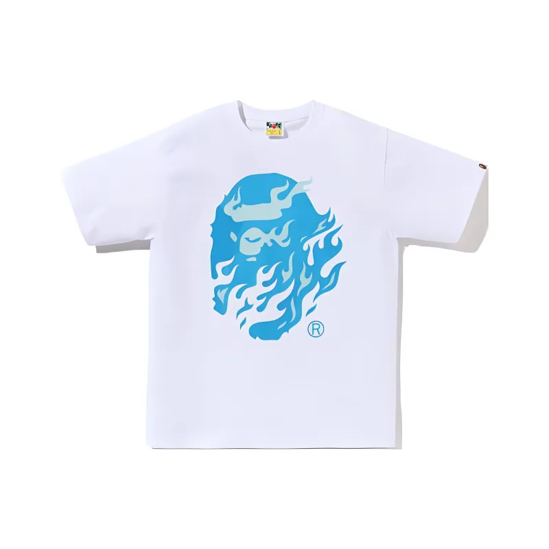 A BATHING APE Flame Ape Head Tee-3