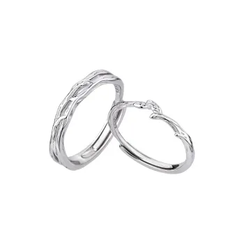 Lao Feng Xiang Sterling Silver 990 Rings Unisex