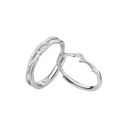 Lao Feng Xiang Sterling Silver 990 Rings Unisex